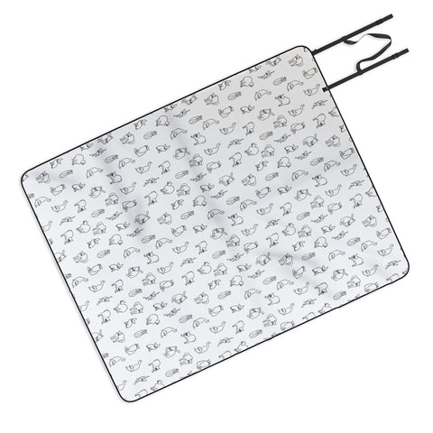 Iveta Abolina Hello Furry Picnic Blanket
