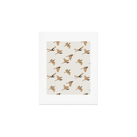 Iveta Abolina Herons Tan Cream Art Print