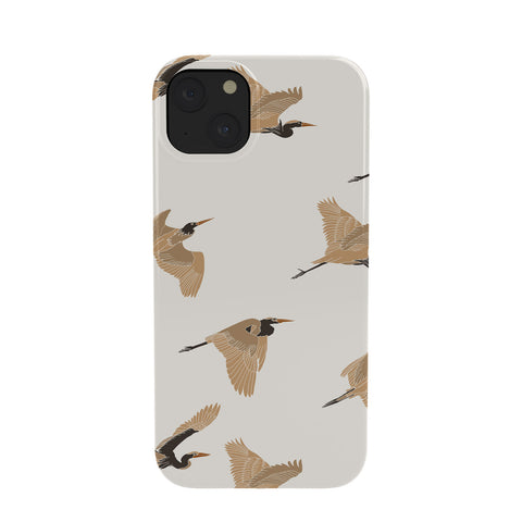 Iveta Abolina Herons Tan Cream Phone Case