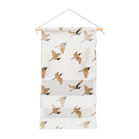 Iveta Abolina Herons Tan Cream Wall Hanging Portrait