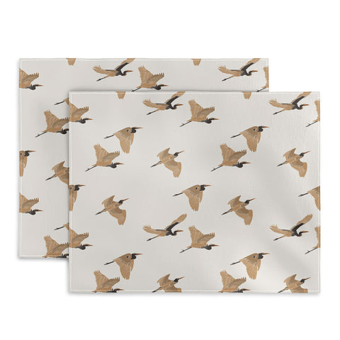 Iveta Abolina Herons Tan Cream Placemat