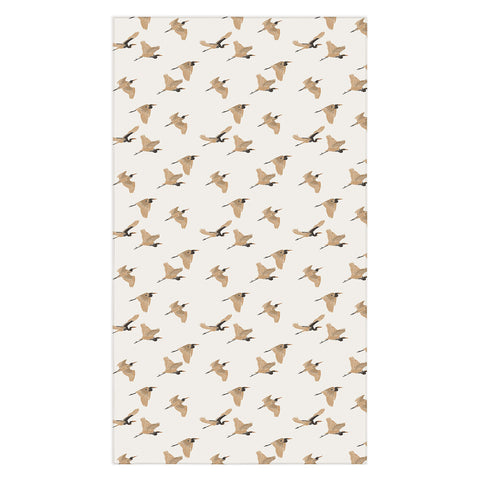 Iveta Abolina Herons Tan Cream Tablecloth