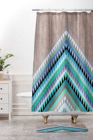 Iveta Abolina High Tide Shower Curtain And Mat