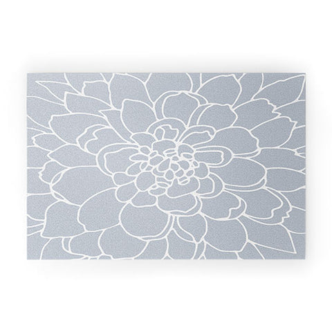 Iveta Abolina Iceland Frost Blue Welcome Mat