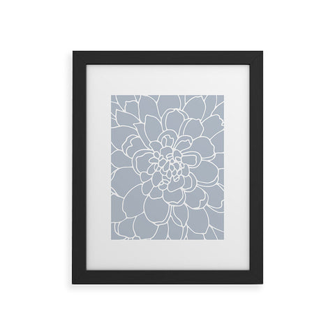 Iveta Abolina Iceland Frost Blue Framed Art Print