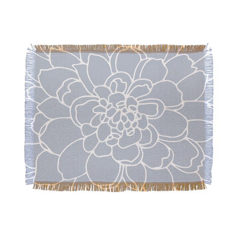 Iveta Abolina Iceland Frost Blue Throw Blanket