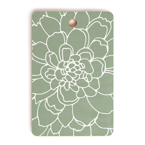Iveta Abolina Iceland Frost Green Cutting Board Rectangle