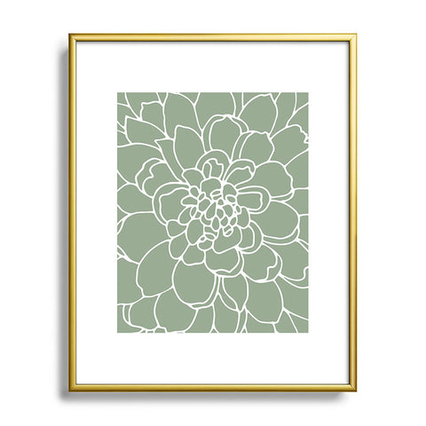 Iveta Abolina Iceland Frost Green Metal Framed Art Print