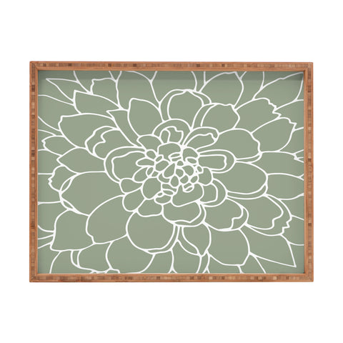 Iveta Abolina Iceland Frost Green Rectangular Tray