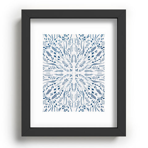Iveta Abolina Indigo Maze Recessed Framing Rectangle