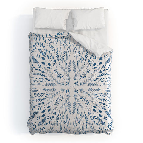 Iveta Abolina Indigo Maze Duvet Cover