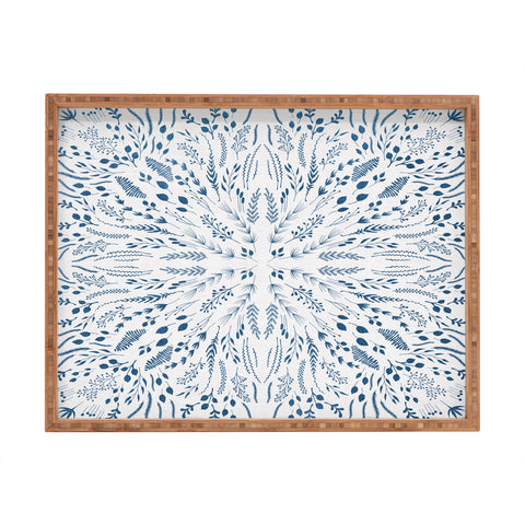 Iveta Abolina Indigo Maze Rectangular Tray