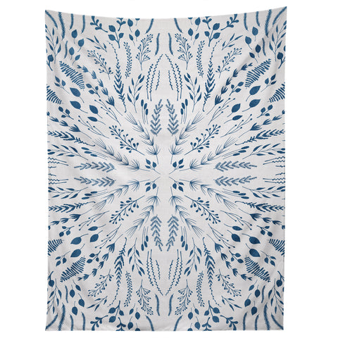 Iveta Abolina Indigo Maze Tapestry
