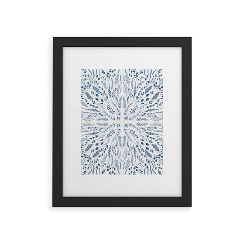 Iveta Abolina Indigo Maze Framed Art Print