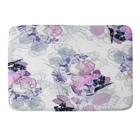 Iveta Abolina Iris Garden Memory Foam Bath Mat