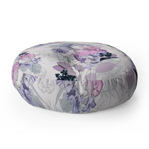 Iveta Abolina Iris Garden Floor Pillow Round