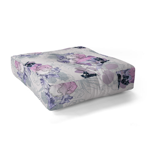Iveta Abolina Iris Garden Floor Pillow Square