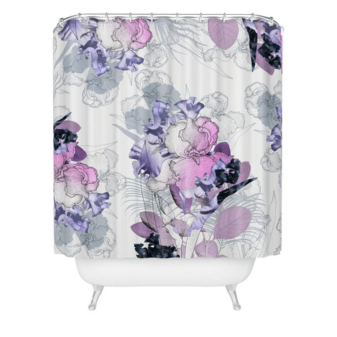 Iveta Abolina Iris Garden Shower Curtain