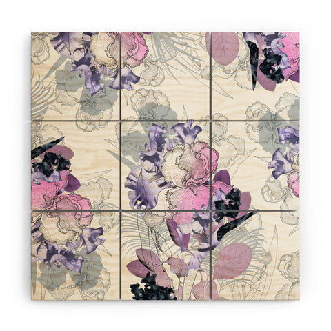 Iveta Abolina Iris Garden Wood Wall Mural