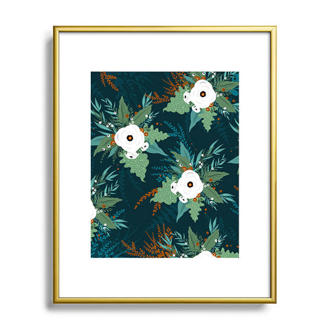 Iveta Abolina Isabella Garden Metal Framed Art Print