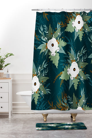 Iveta Abolina Isabella Garden Shower Curtain And Mat