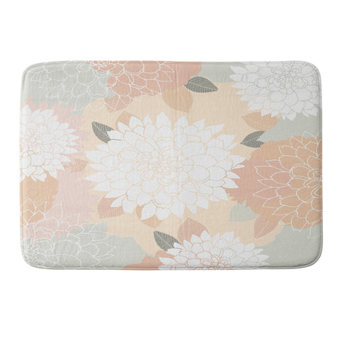 Iveta Abolina Ivory Rose Memory Foam Bath Mat