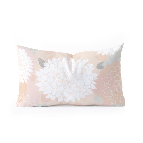Iveta Abolina Ivory Rose Oblong Throw Pillow
