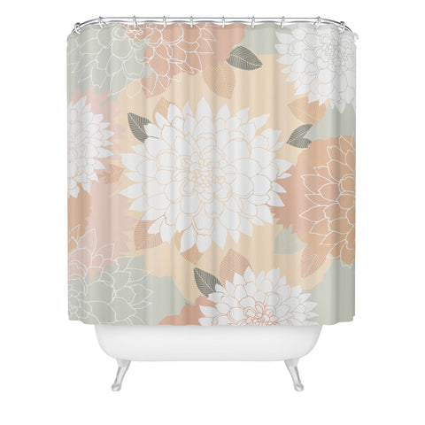 Iveta Abolina Ivory Rose Shower Curtain
