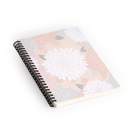 Iveta Abolina Ivory Rose Spiral Notebook