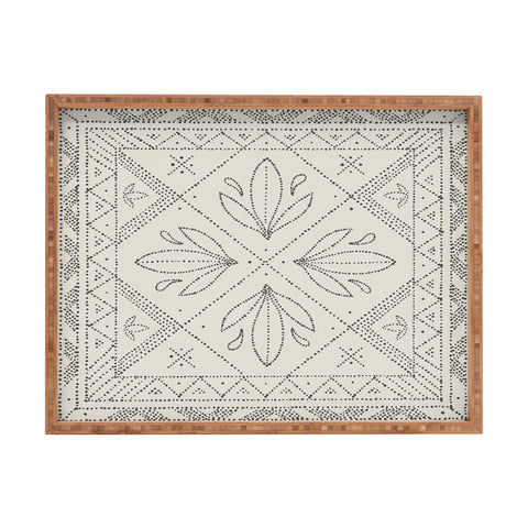 Iveta Abolina Janelle Cream Rectangular Tray