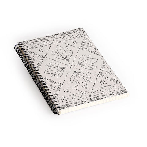 Iveta Abolina Janelle Cream Spiral Notebook
