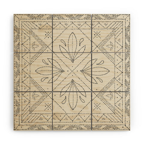 Iveta Abolina Janelle Cream Wood Wall Mural