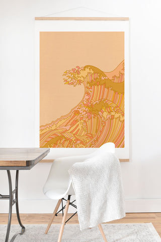 Iveta Abolina Japanese Sunny Wave Art Print And Hanger