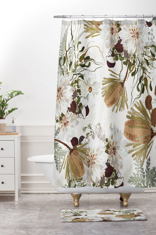 Iveta Abolina Juliette Charm Shower Curtain And Mat
