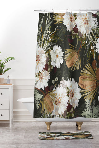 Iveta Abolina Juliette Moss Shower Curtain And Mat
