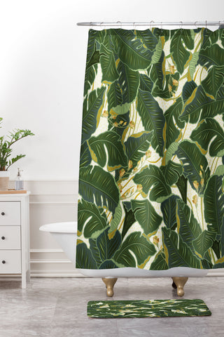 Iveta Abolina Jungle Polka Shower Curtain And Mat