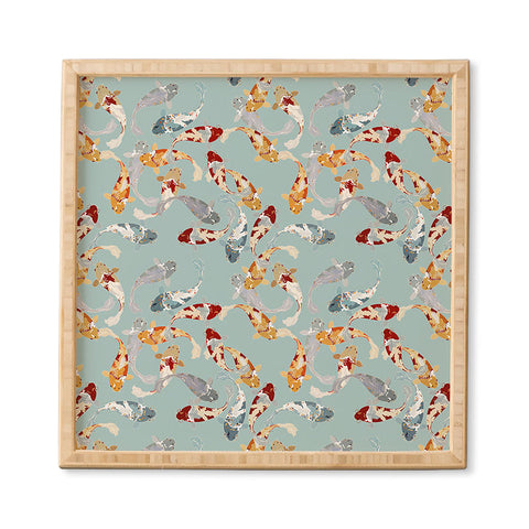 Iveta Abolina Koi Fish Pond Framed Wall Art
