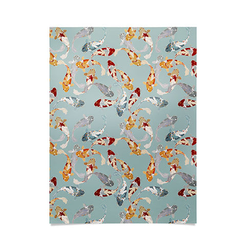 Iveta Abolina Koi Fish Pond Poster