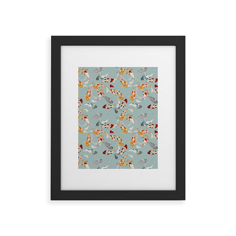 Iveta Abolina Koi Fish Pond Framed Art Print