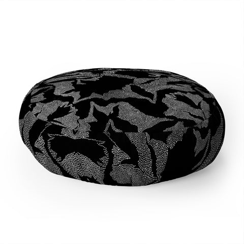 Iveta Abolina La Jardin Noir II Floor Pillow Round