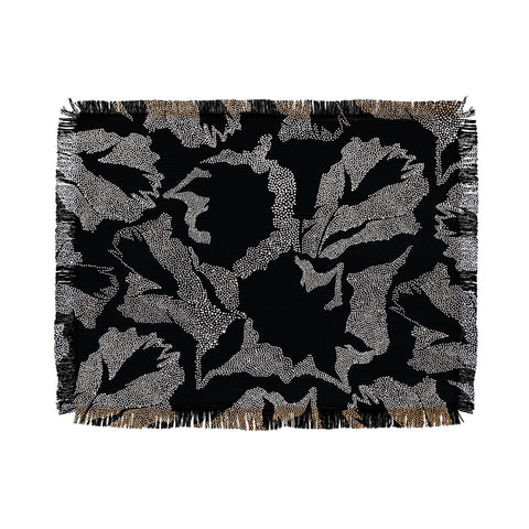 Iveta Abolina La Jardin Noir II Throw Blanket