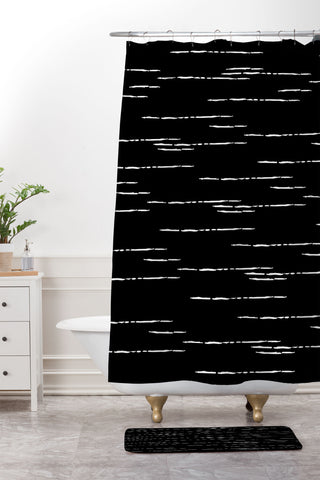 Iveta Abolina La Jardin Noir IV Shower Curtain And Mat