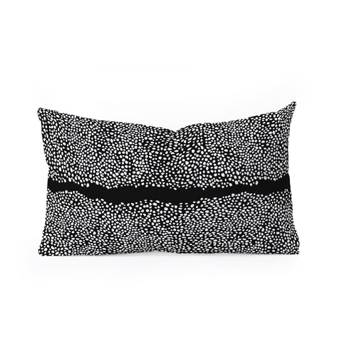 Iveta Abolina La Jardin Noir V Oblong Throw Pillow