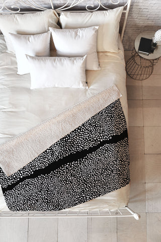 Iveta Abolina La Jardin Noir V Fleece Throw Blanket