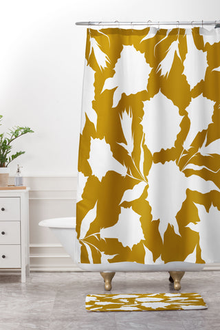 Iveta Abolina La Jardin Noir VI Shower Curtain And Mat