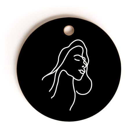 Iveta Abolina Lady Coco I Cutting Board Round