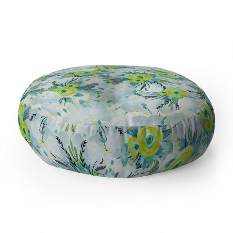 Iveta Abolina Lagoon Breeze Floor Pillow Round