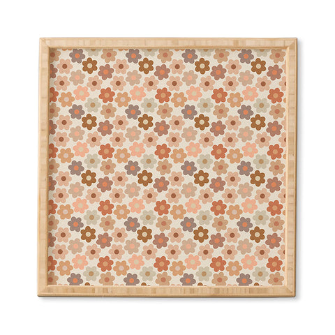 Iveta Abolina Large Daisies Terracotta Framed Wall Art