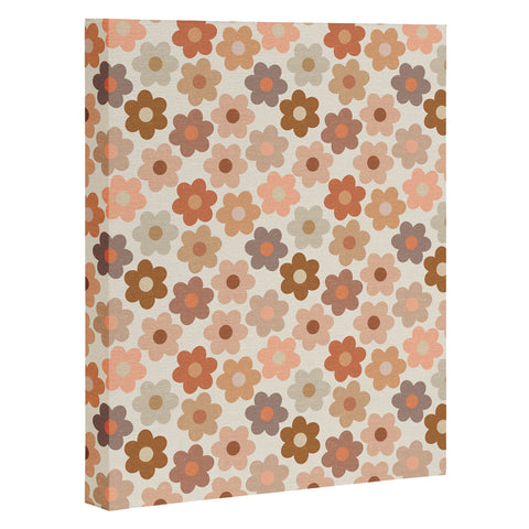 Iveta Abolina Large Daisies Terracotta Art Canvas