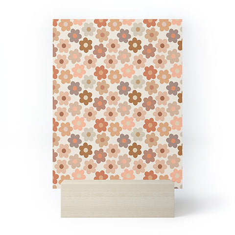 Iveta Abolina Large Daisies Terracotta Mini Art Print